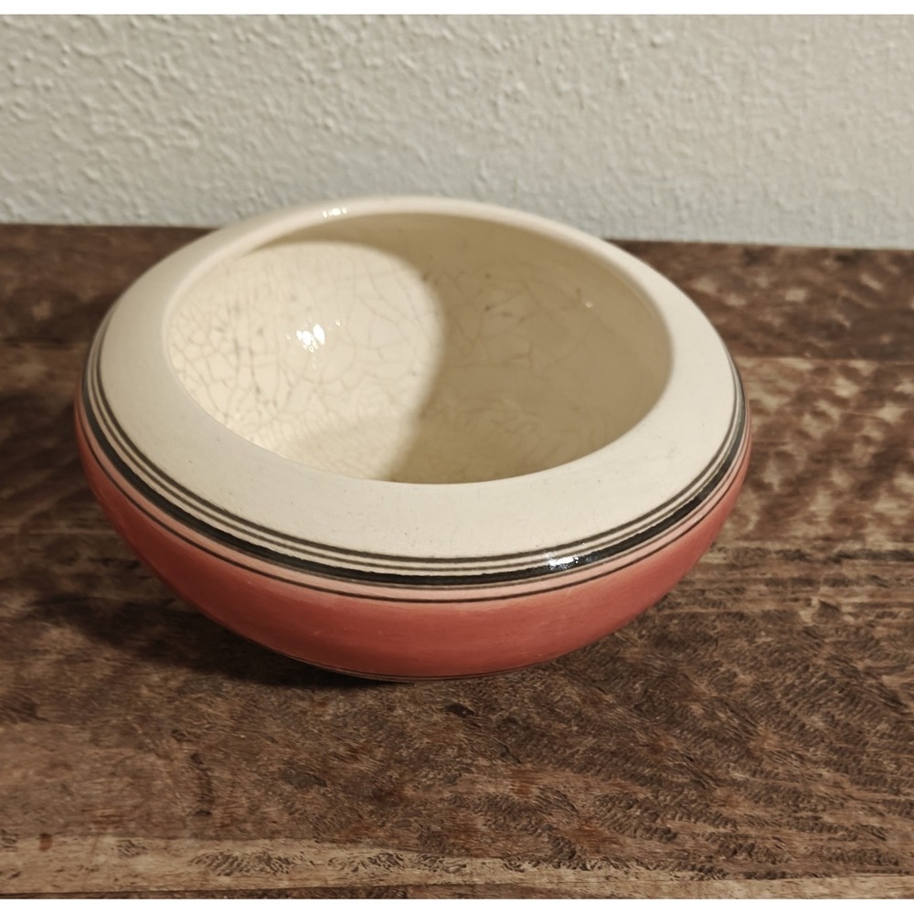 Vintage Flying eagle Planter  Ceramic Eagle Stamped Pink  Ivory